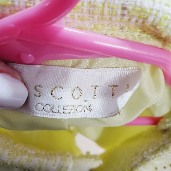 Biscotti Collezioni yellow blend tweed fashipn toddler coat size 6 - Picture 15 of 16